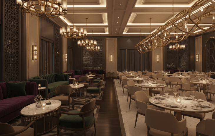 Luxurious Lounge and Restaurant Design