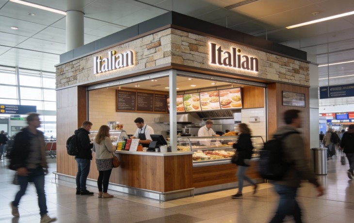 Famous Italian F&B Design for Travel Retail